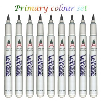 Marvy Le Plume Permanent Primary colours - 9 Marker pens in a set