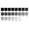 Uniball Hi Uni Graphite Sketching 12 assorted pencils in a plastic case: Set C - Image 2