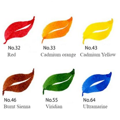 ZIG Kuretake Cambio Tambien 6 colour brush pen set A - Image 3