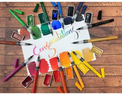ZIG Kuretake Cambio Tambien 6 colour brush pen set B - Image 11
