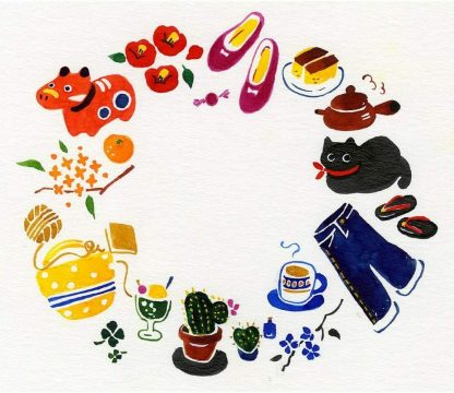 ZIG Kuretake Cambio Tambien 6 colour brush pen set B - Image 12