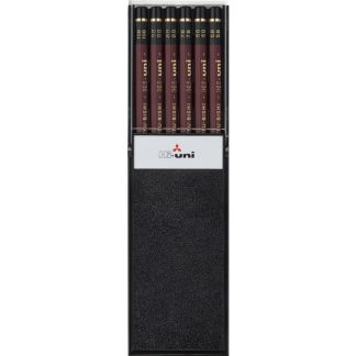 Uniball Hi Uni Graphite Sketching 12 assorted pencils in a plastic case: Set C