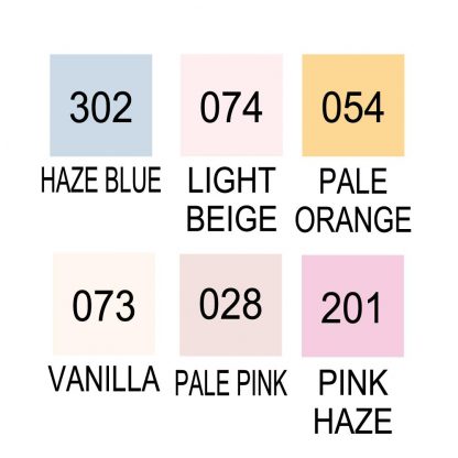 ZIG Clean colour real brush pen 6 colour set : Portrait colour I - Image 2
