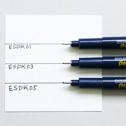 Sakura Pigma Micron Fineliner pen Black : 3 pen set - Image 2