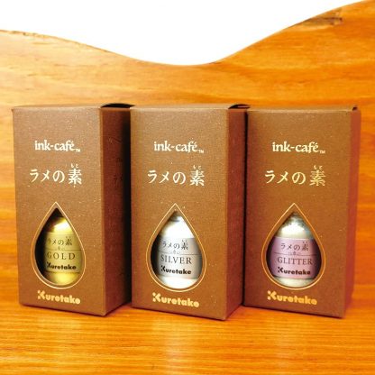 ZIG Kuretake Ink-café metallic ink - Silver - (Lamé no Moto) - Image 9