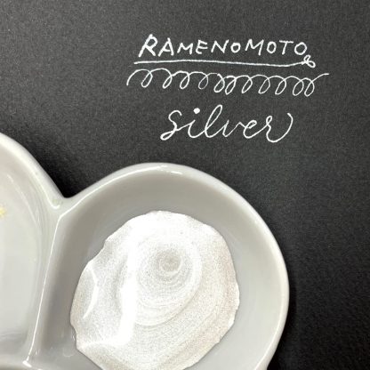ZIG Kuretake Ink-café metallic ink - Silver - (Lamé no Moto) - Image 2