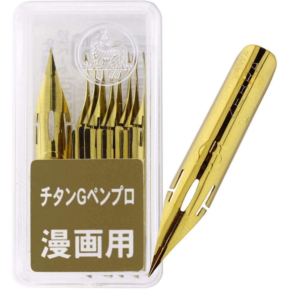 G pen nib assorted set (Nikko, Tachikawa, Zebra)