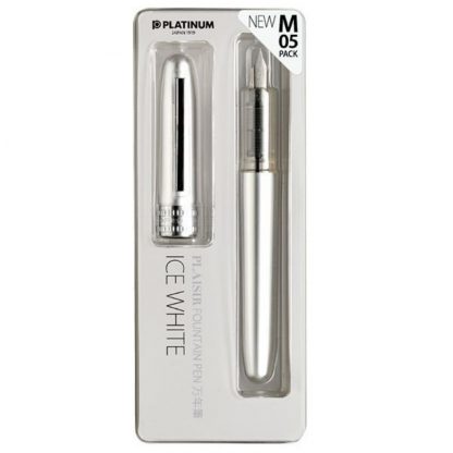 Platinum Plaisir Fountain pen Medium tip 0.5mm : Ice White