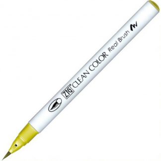 ZIG Kuretake Clean Colour Real Brush Pen 056  Smoky Yellow