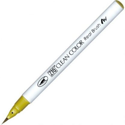 ZIG Kuretake Clean Colour Real Brush Pen 057  Dark Yellow