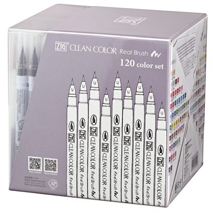 ZIG Kuretake Clean Colour Real Brush pen 120 Colour set - Image 3