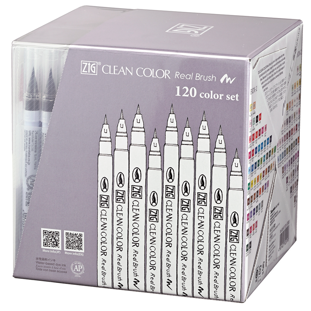 Zig Clean Color Real Brush Pen 12 Set Gentle