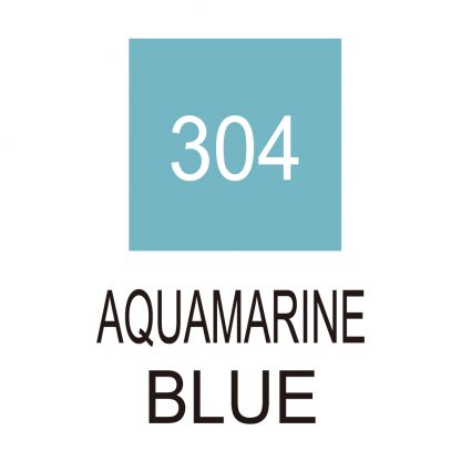 ZIG Kuretake Clean Colour Real Brush Pen 304  Aquamarine Blue - Image 2