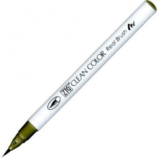 ZIG Kuretake Clean Colour Real Brush Pen 402  Moss Green