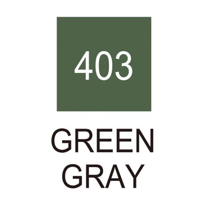 ZIG Kuretake Clean Colour Real Brush Pen 403  Green Gray - Image 2
