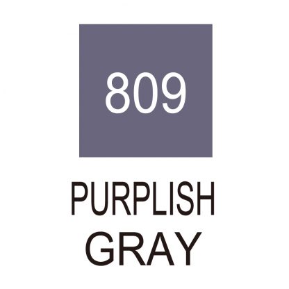 ZIG Kuretake Clean Colour Real Brush Pen 809  Purplish Gray - Image 2