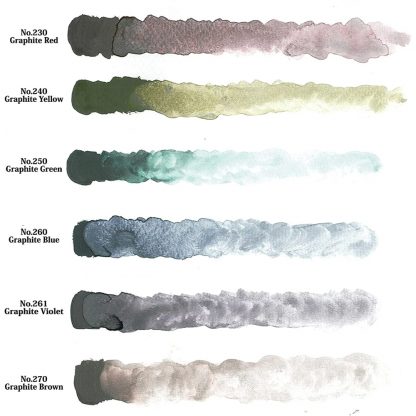 ZIG Kuretake Gansai Tambi 'Graphite colours' 6 set - Image 2