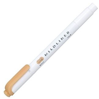 Zebra Mildliner Marker pen : Mild Orange