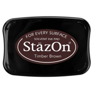 Tsukineko StazOn Solvent ink pad : Timber Brown (SZ-41)