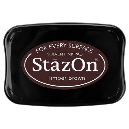 Tsukineko StazOn Solvent ink pad : Timber Brown (SZ-41)