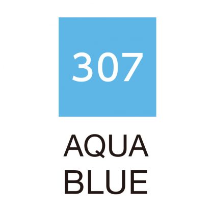 ZIG Kuretake Clean Colour Real Brush Pen 307  Aqua Blue - Image 2