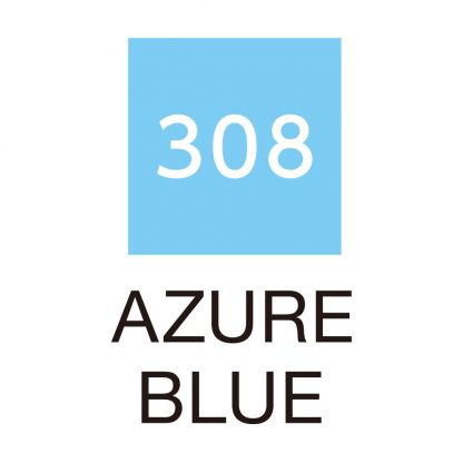ZIG Kuretake Clean Colour Real Brush Pen 308  Azure Blue - Image 2