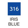 ZIG Kuretake Clean Colour Real Brush Pen 316  Iris Blue - Image 2