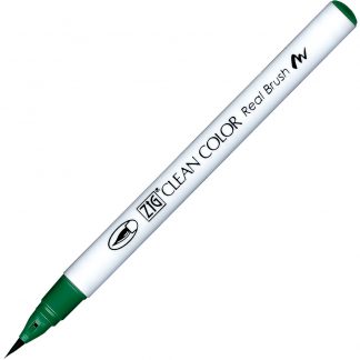 ZIG Kuretake Clean Colour Real Brush Pen 414  Forest Green