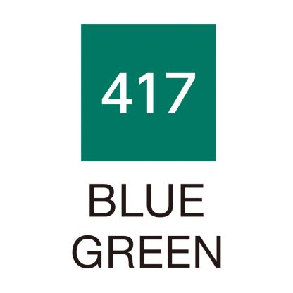 ZIG Kuretake Clean Colour Real Brush Pen 417  Blue Green - Image 2