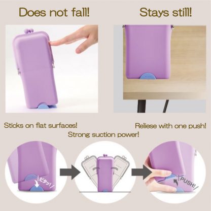 Kutsuwa airpita! Standing Pen case : Purple - Image 3