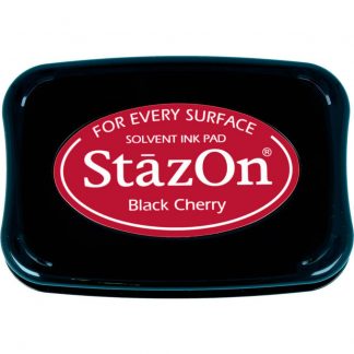 Tsukineko StazOn Solvent ink pad : Black Cherry (SZ-22)