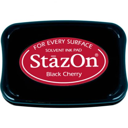 Tsukineko StazOn Solvent ink pad : Black Cherry (SZ-22)