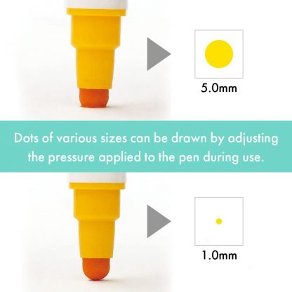 ZIG Kuretake Clean colour DOT Single Highlight colour set (6/pk) - Image 4