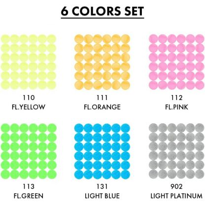 ZIG Kuretake Clean colour DOT Single Highlight colour set (6/pk) - Image 2