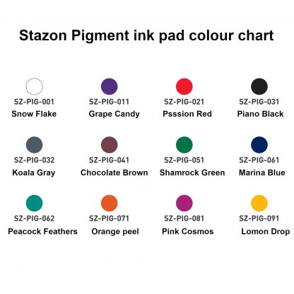Tsukineko StazOn Pigment ink pad : Snow Flake (SZ-PIG-001) - Image 2