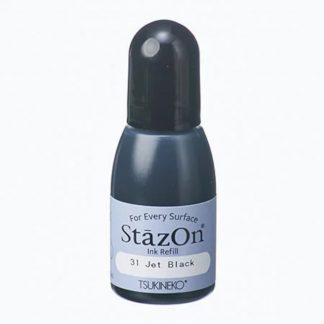 Tsukineko StazOn stamp pad inker : Jet Black (SZR-31)