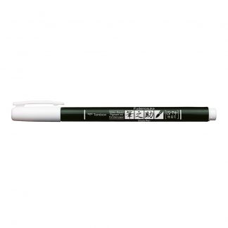 Tombow Fudenosuke Brush penPastel COLOUR White : Soft tip