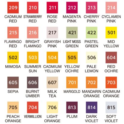ZIG Clean colour real brush pen: New 30 colour pen set C - Image 2