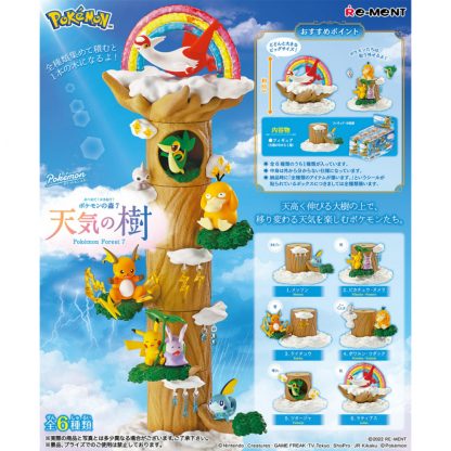 Re-ment Figure Pokémon Forest 7 Weather Tree - Tenki-no-Ki - Complete set
