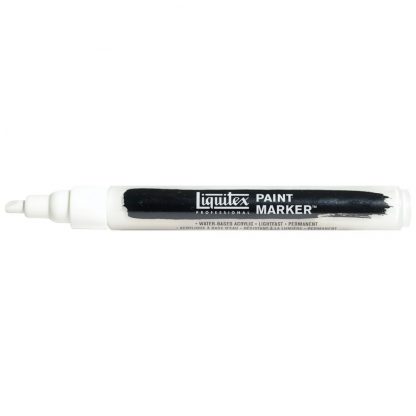 Liquitex Acrylic Marker - Titanium White (Slim 2-4mm tip) - Image 2