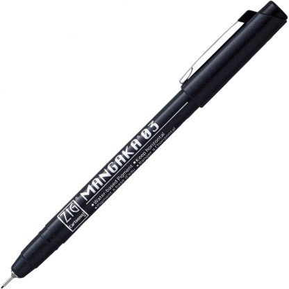 ZIG CARTOONIST MANGAKA BLACK Assortment Set (8/pk) - Image 7