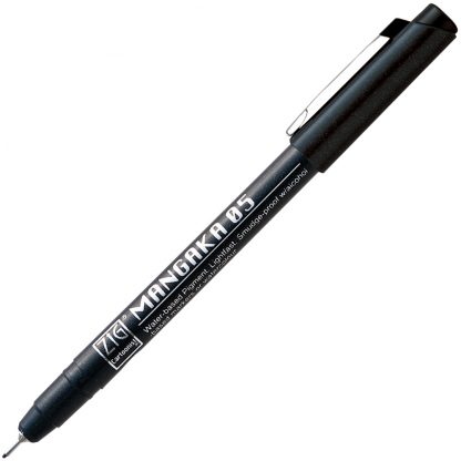 ZIG CARTOONIST MANGAKA BLACK Assortment Set (8/pk) - Image 8