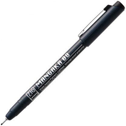 ZIG CARTOONIST MANGAKA BLACK Assortment Set (8/pk) - Image 9