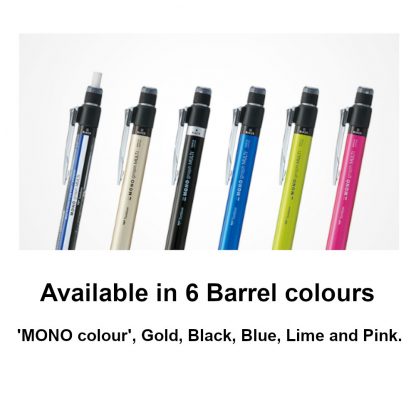 Tombow Mono Graph Multi (Black/Red 0.5mm pen + Mech pencil 0.5mm) Gold Barrel - Image 6