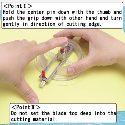 NT Cutter Transparent Circle cutter iC-1500P for Light duty cutting - Image 3