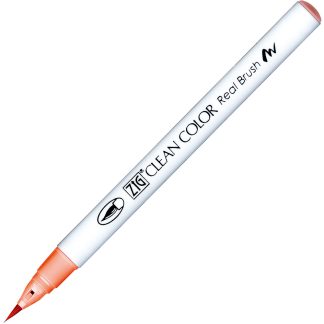 ZIG Kuretake Clean Colour Real Brush Pen 215 Flamingo Red
