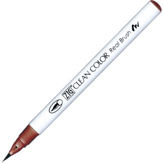 ZIG Kuretake Clean Colour Real Brush Pen 604 Red Ochre