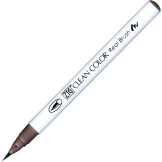 ZIG Kuretake Clean Colour Real Brush Pen 606 Burnt Umber