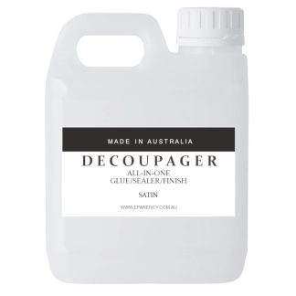 Decoupager (Mod Podge alt.) All-in-one Glue Sealant and Finish : Satin 2L