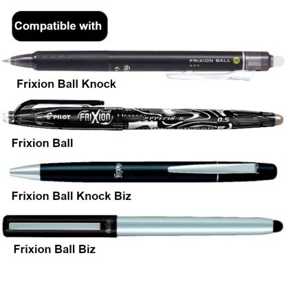 Pilot Frixion Ball series single colour pen refill ink : Black 0.5mm - Image 3